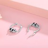 Animal Hoop Earrings, S925 Silver, Panda, Koala, Raccoon, Snail, Rabbit,