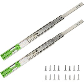 10 Pairs 22 inch Drawer Slides Soft Close Drawer Full Extension Drawer Slides 22 Inch Soft Close Hardware Drawer Guides - Side Mount Drawer Rails (10 Pairs 22 inch)