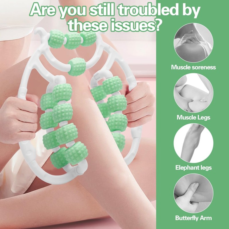 Yuragim Cellulite Massager, 20 Wheels Cellulite Roller, 2025 Massage Roller