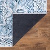 Bloom Rugs Caria Washable Non-Slip 12 ft Runner - Blue
