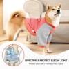 GabeFish Anti-Licking Dog & Cat Hoodie, OrangeGrey Medium, Cotton/Polyester Blend,