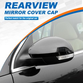 Car Door Rearview Mirror Cover Cap Housing Protective Cover For Exterior Mirrors Fit For VW Tiguan 2009 2010 2011 2012 2013 2014 2015 2016 2017Sharan 2012 2013 2014 2015 2016 2017 2018 2019