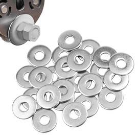 Pack of 30 Stainless Steel Washers M6 (18 mm x 1.5 mm) High Quality 304 Stainless Steel Washers for M6 Screws, Nuts and Threaded Rods, Corrosion Resistant and Durable