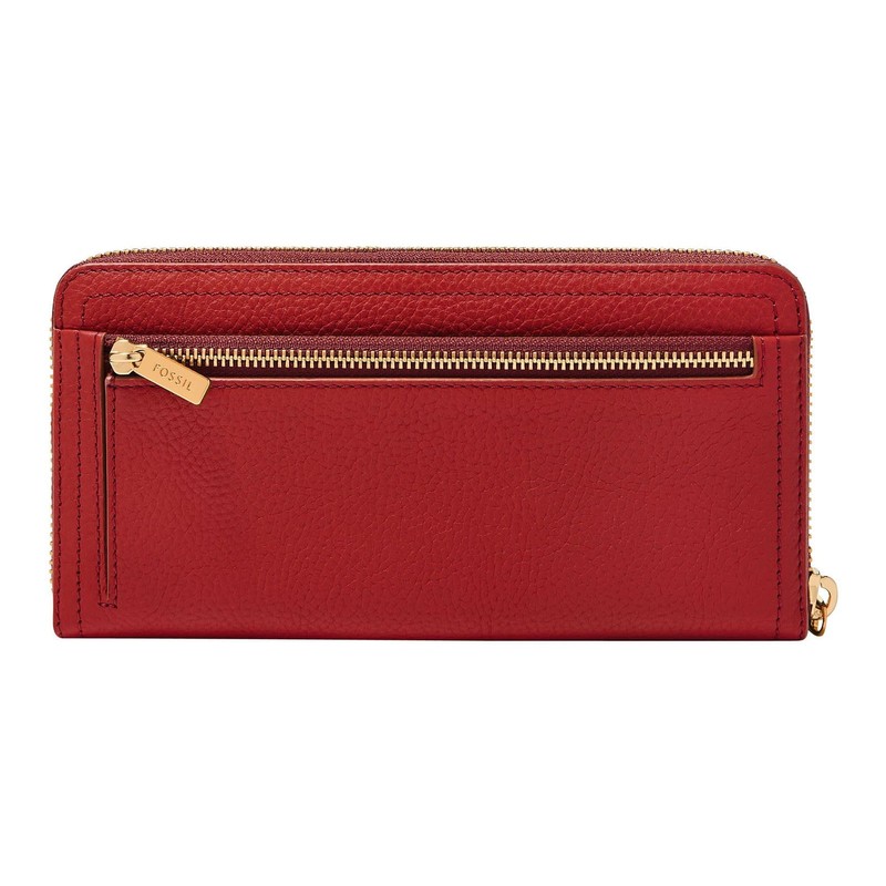 Fossil Ladies Logan Clutch - Red, red