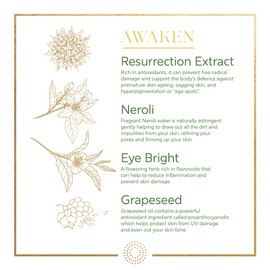 Dr Organic Evoke Awaken Radiance Day Cream, Hydrate, Even Skin Tone, Brighten Complexion, with Neroli & Resurrection Extract, Certified Organic, 50ml