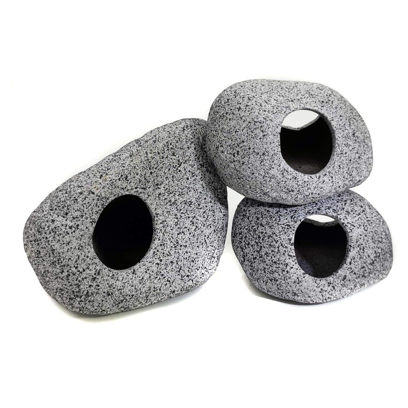 JIH Aquarium Decorations Rock, Ceramic Shelters - Shrimp Habitat, Breeding