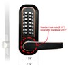 JOUNJIP Single Sided Keyless Entry Door Lock - 100% Mechanical