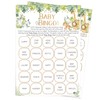 Pink Bee Parties Baby Bingo - Safari Theme Baby Shower