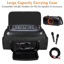 LEFOR·Z Carrying Case Compatible with JBL PartyBox On The Go Speaker,Travel Storage Bag Fits for JBL PartyBox On-The-Go Essential Protable Party Speaker,Case Only,No Shoulder Strap