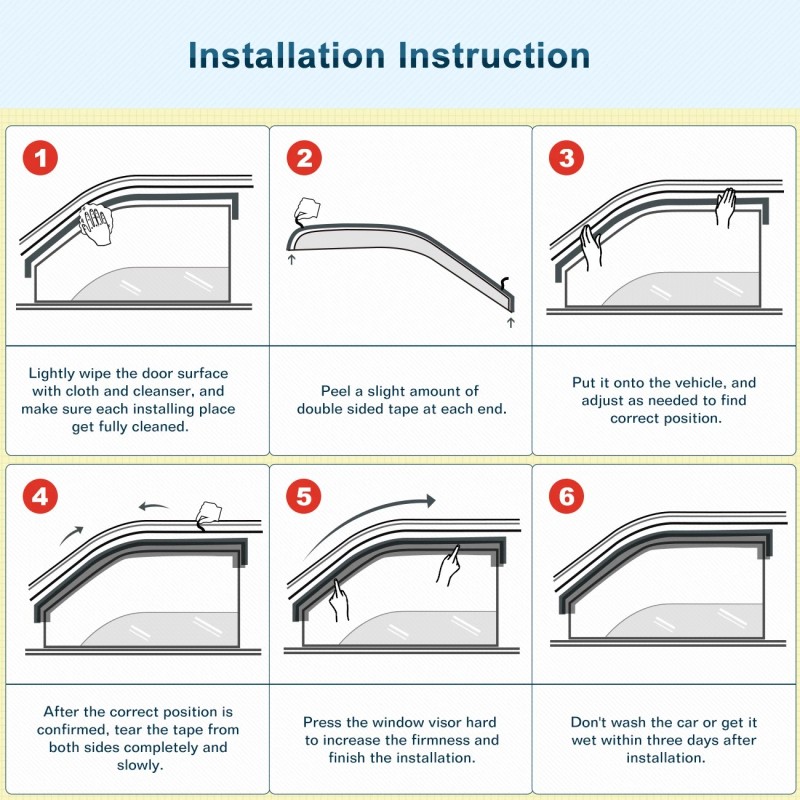GEARZAAR For 2011-2015 Scion TC Coupe 2-Door 3D Wavy Window