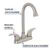 Foset Aqua AQM-62N Mezcladora satín 4" para lavabo, tipo bar,