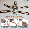PATIKIL Ceiling Fan Blades Arms Replacement, 5 Pcs 52" Fan