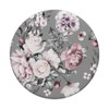 PopSocket PopGrip: Pink Purple Flowers Grey Leaves with Interchangeable