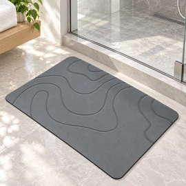 Diatomite Bath Drying Mat – Soft Quick-Dry Absorbent Non-Slip Bathroom Mat for Shower & Toilet