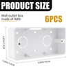 6 Pcs Switch Outlet Box, ABS Electrical Enclosure Box, Surface