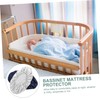 Kisangel 2Pcs Imitation Silk Bassinet Sheets for Newborns Soft Smooth