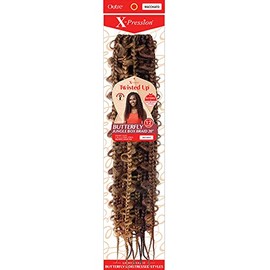 Outre Crochet Braid X-Pression Twisted Up BUTTERFLY JUNGLE BOX BRAID 24" (3-PACK, 2T1B/27)
