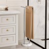 KES Free Standing Towel Rack 3X Thicker Round Marble Base