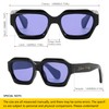 SHEEN KELLY Fashion Oversized Sunglasses Women Men Trendy Colourful Irregular
