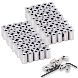 EuTengHao 100 Pieces Pin Locks Pin Backs Locking Pin Backs Pin Keepers Locking Clasp, Locking Pin Backs Keepers(9mmx5.5mm,Silver)