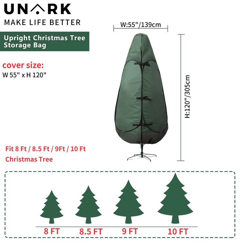 Upright Christmas Tree Storage Bag 9 Foot Tree, 9 ft