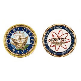 NAVY NAVAL NUCLEAR POWER TRAINING COMMAND NNPTC DNR 1.75"  CHALLENGE COIN