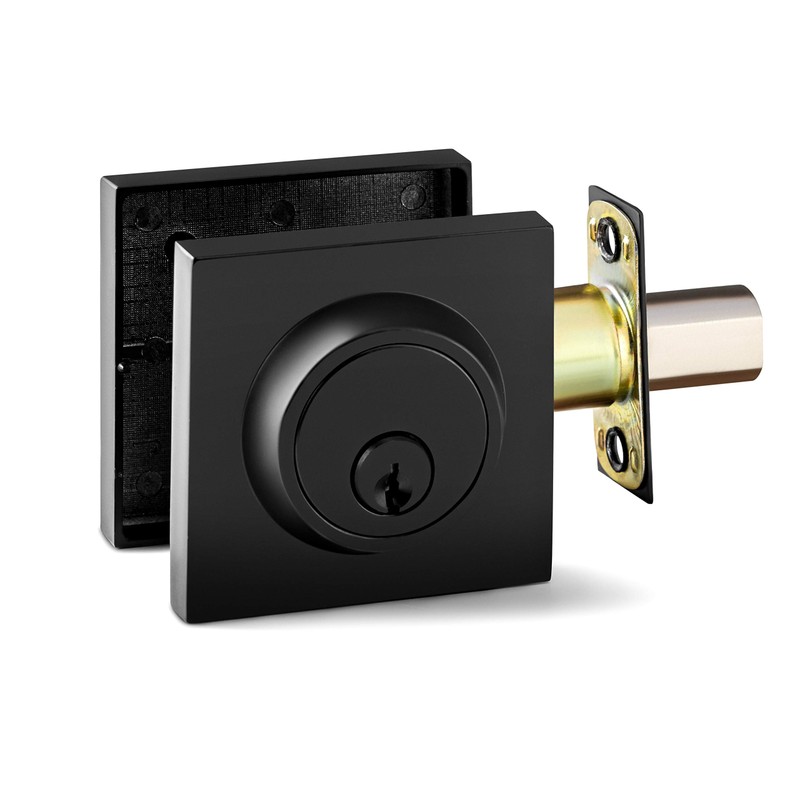 Berlin Modisch Single Cylinder Deadbolt Lock Slim Square for Front