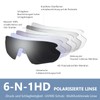 Epavouos Polarised Sunglasses Sports Glasses Cycling Glasses Ultralight Metal Material