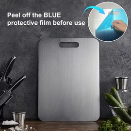 Titanium Cutting Boards for Kitchen, Non toxic Double-Side Available Chopping Boards, Easy to Clean and Store(3PCS-M+L+XL)