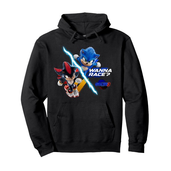 Sonic the Hedgehog 3 - "Wanna Race?" Pullover Hoodie