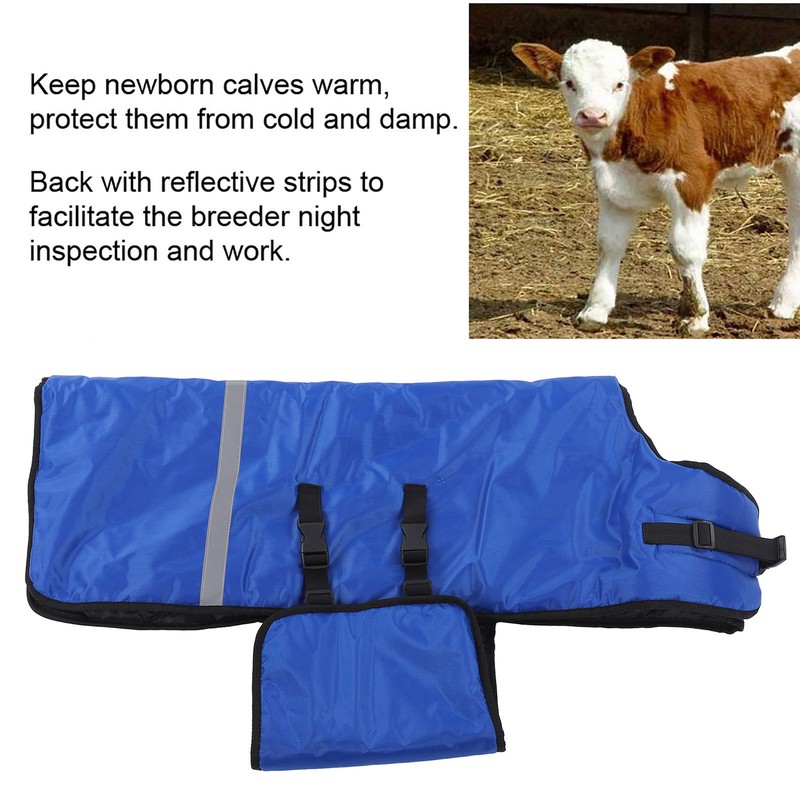 Farm Calf Cow Baby Warm Clothes Oxford Fabric Coat Wind