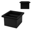 watchget エスプレッソノックボックス ボトムレス コーヒーノックボックス　ステンレススチール knock box コーヒーグラウンドノックボックス コーヒーカス収納　コーヒーゴミ箱　埋め込み型 取り外し可能 滑り止め