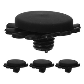 Holibanna 4 Sets Umbrella End Caps Plastic Umbrella Tip Cover Replacement Umbrella Tops Protector for Umbrella Repair Accessories 8mm Black
