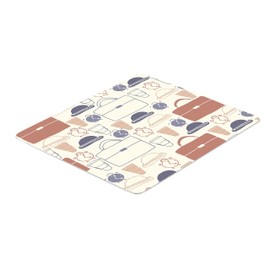 Bonamaison, Rechteck Pop Art Digital Bedruckt Mauspad, rutschfeste Unterseite, für Büro und Zuhause, Größe: 22x18 cm