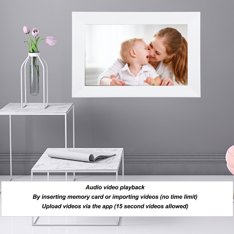 10.1 Inch Digital Picture Frame 1280x800P HD IPS Touch Screen