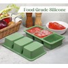 Silicone Freezer Trays with Lids，1 Cup Silicone Soup Freezer Molds