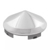 grand general chrome front semi truck hub cap pointed cone
