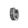 caï Men's Creole Earrings 925 Sterling Silver Vintage Oxidised Approx.
