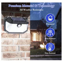 Unbranded 2 Pack Sensor Solar Lamparas Solares Exterior Modernas LED Recargable Casa NEW