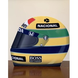 WOW!!!  Ayrton Senna   F1 Formula  Race Car Helmet Sign HD 3D Honda