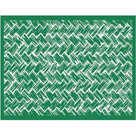 Alinacutle Silkscreen Stencil,Reusable Self-Adhesive Silk Screen Printing, for Printing on Wood / Fabric / Paper, Home Decoration,8.5" x 11" (Wicker Texture)