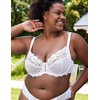 Wingslove Sujetador balconette sin relleno de cobertura completa para mujer,