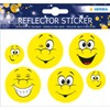 Herma Reflective Stickers, Permanent Hold, 5 Fluorescent Stickers per Pack