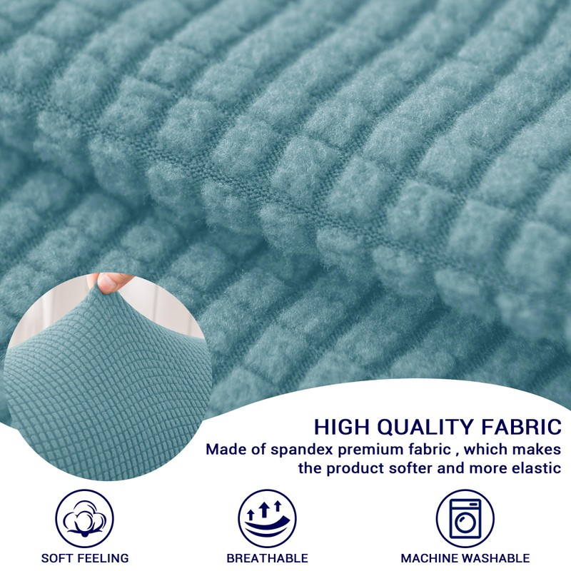 SUBRTEX Stretch Couch Arm Covers Set of 2, Checkered Sofa