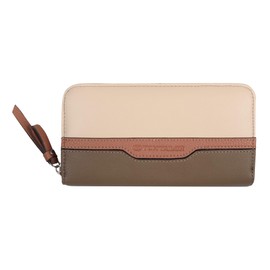 TOM TAILOR Jule Women's Purse Zip Large Beige, Mixed Taupe, 003021