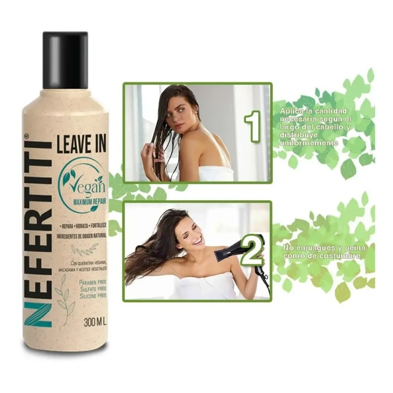 Leave In Vegan Maximum Repair Nefertiti Repara Sin Enjuague