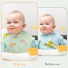 HOTUT Sleeveless Baby Weaning Bib,2pcs Soft Waterproof Baby Feeding Bib