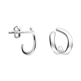 SOFIA MILANI - Women's Earrings 925 Silver - Curved Stud Earring - E2038