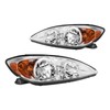 KAC Headlight Assembly Set Pair, Compatible with 2010-2011 Camry, Chrome