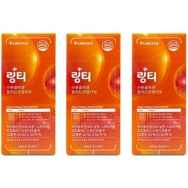 Ring Tea Hydrating Collagen Blood Orange Flavor Ultra Low Molecular Fish Collagen Vitamin C 10 packets, 3 cans, 30-day supply, 115g, 3 units / 링티 수분 콜라겐 블러드오렌지맛 초저분자 피쉬콜라겐 비타민C 10포 3통 30일분, 115g, 3개